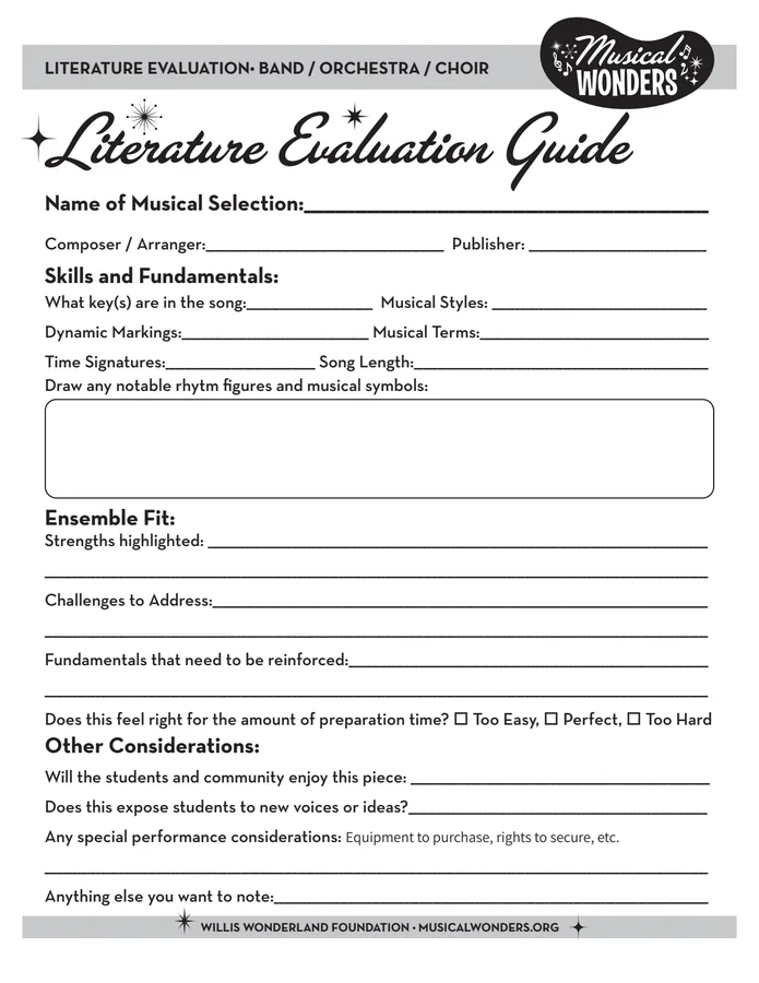 Preview of Literature Evaluation Guide