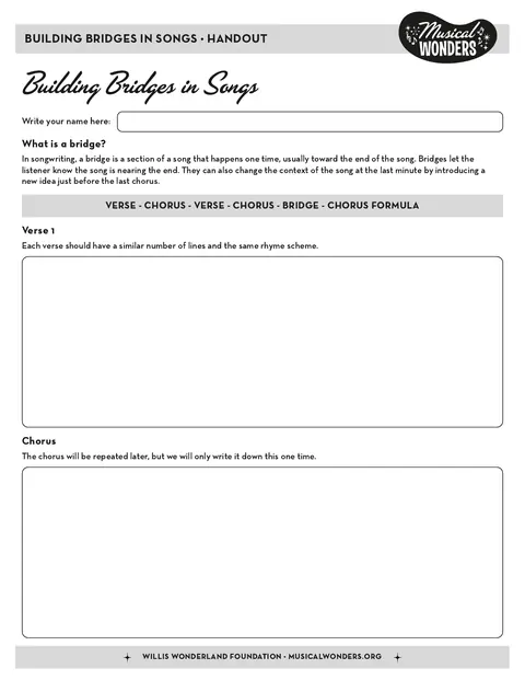 Preview for Building Bridges in Songs