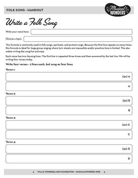 Preview for A Simple and Powerful Folk Song Formula