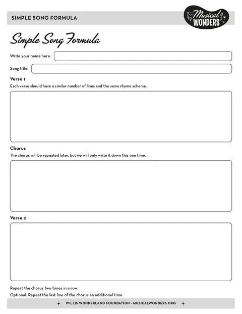 Preview for Simple Song Formula